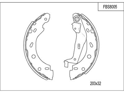 FBS8005 FI.BA Комплект тормозных колодок
