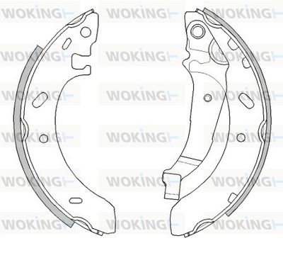 Z419402 WOKING Комплект тормозных колодок