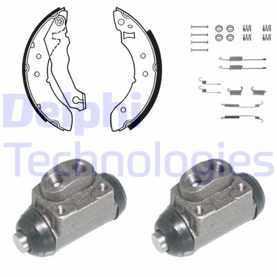 KP698 DELPHI Комплект тормозных колодок