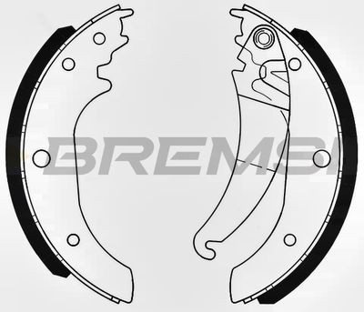 GF0190 BREMSI Комплект тормозных колодок
