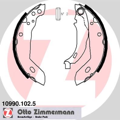 109901025 ZIMMERMANN Комплект тормозных колодок