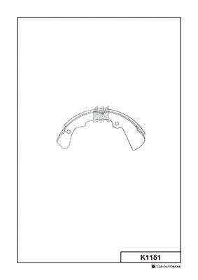 K1151 MK Kashiyama Комплект тормозных колодок