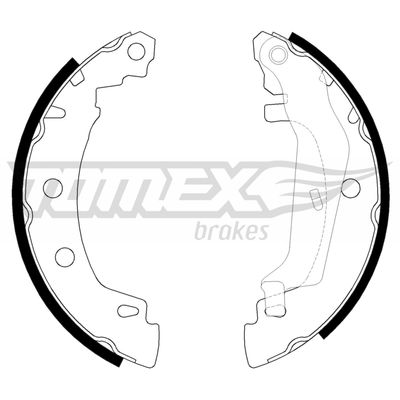 TX2043 TOMEX Brakes Комплект тормозных колодок