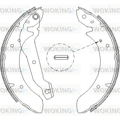 Z405400 WOKING Комплект тормозных колодок