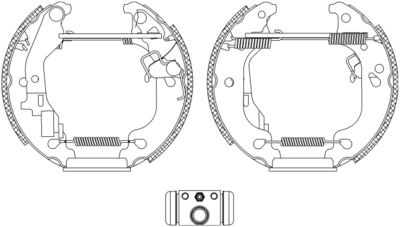 8DB355004751 HELLA PAGID Комплект тормозных колодок