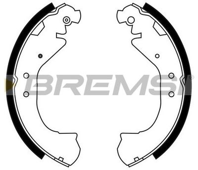GF4675 BREMSI Комплект тормозных колодок