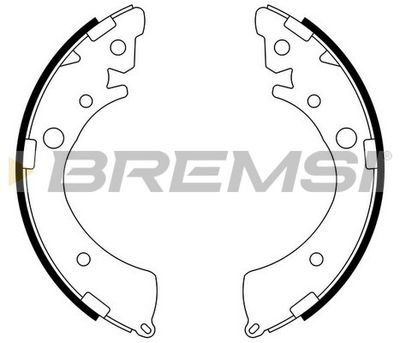 GF0709 BREMSI Комплект тормозных колодок