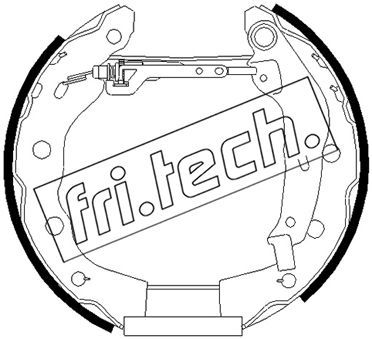 16485 fri.tech. Комплект тормозных колодок