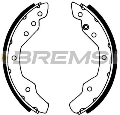 GF0547 BREMSI Комплект тормозных колодок