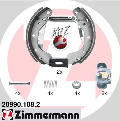 209901082 ZIMMERMANN Комплект тормозных колодок