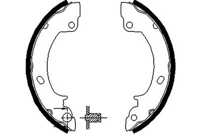 KBS3418 KAVO PARTS Комплект тормозных колодок