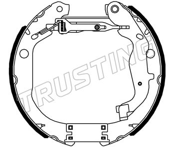 6558 TRUSTING Комплект тормозных колодок
