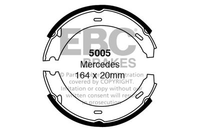 5005 EBC Brakes Комплект тормозных колодок