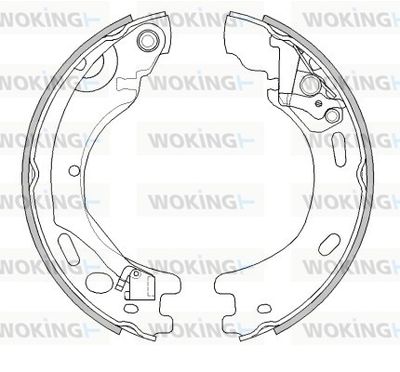 Z452000 WOKING Комплект тормозных колодок