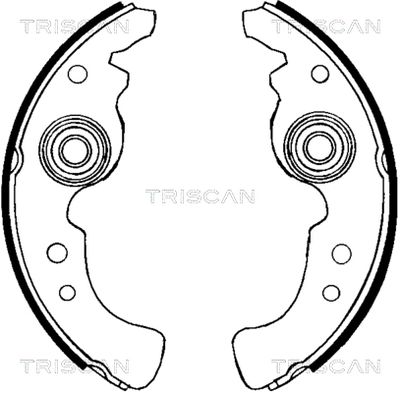 810015486 TRISCAN Комплект тормозных колодок