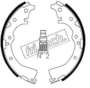 1115269 fri.tech. Комплект тормозных колодок