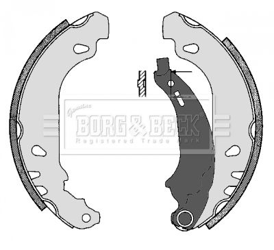 BBS6243 BORG & BECK Комплект тормозных колодок