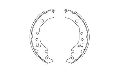 BS9948 KAVO PARTS Комплект тормозных колодок