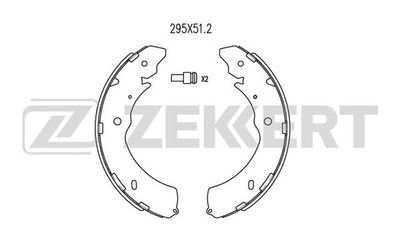 BK4034 ZEKKERT Комплект тормозных колодок