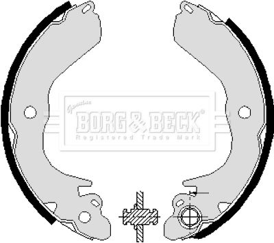 BBS6228 BORG & BECK Комплект тормозных колодок