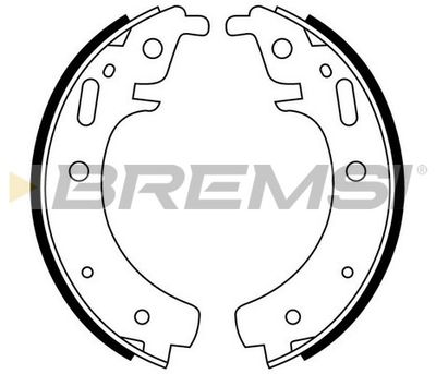 GF0501 BREMSI Комплект тормозных колодок