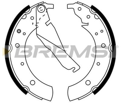 GF0075 BREMSI Комплект тормозных колодок