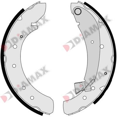 N01045 DIAMAX Комплект тормозных колодок