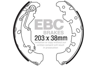 6700 EBC Brakes Комплект тормозных колодок