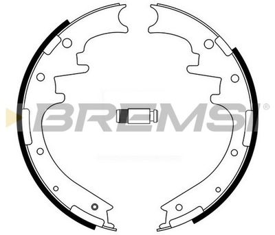 GF4705 BREMSI Комплект тормозных колодок