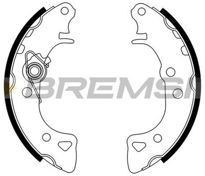 GF0103 BREMSI Комплект тормозных колодок