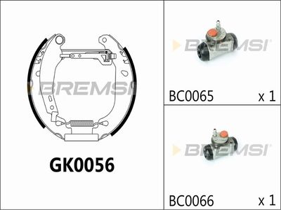 GK0056 BREMSI Комплект тормозных колодок