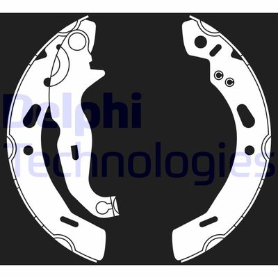LS2016 DELPHI Комплект тормозных колодок