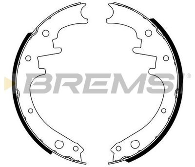 GF4169 BREMSI Комплект тормозных колодок