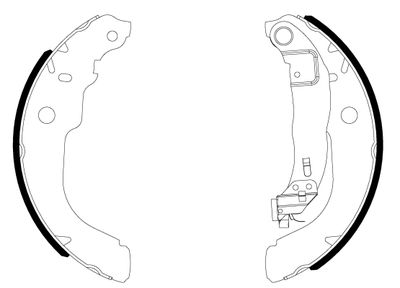 8DB355038001 HELLA Комплект тормозных колодок