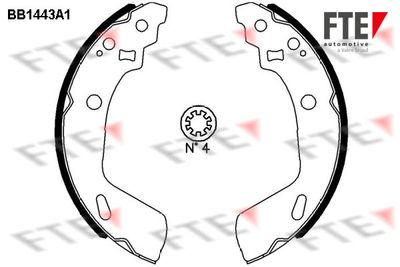 BB1443A1 FTE Комплект тормозных колодок
