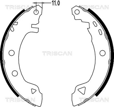 810015580 TRISCAN Комплект тормозных колодок