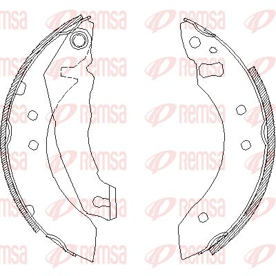 405100 REMSA Комплект тормозных колодок