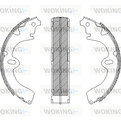 Z409701 WOKING Комплект тормозных колодок