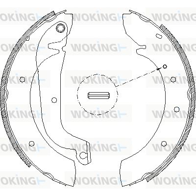 Z417800 WOKING Комплект тормозных колодок