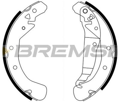 GF0358 BREMSI Комплект тормозных колодок