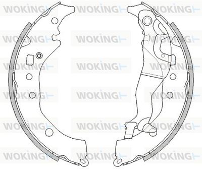 Z429201 WOKING Комплект тормозных колодок