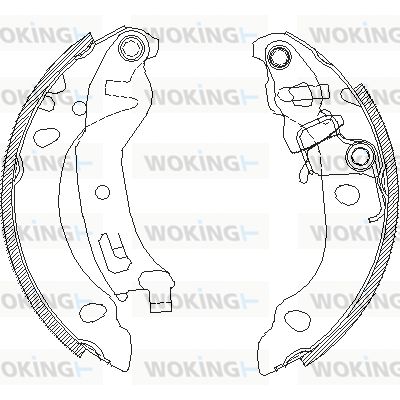 Z413801 WOKING Комплект тормозных колодок