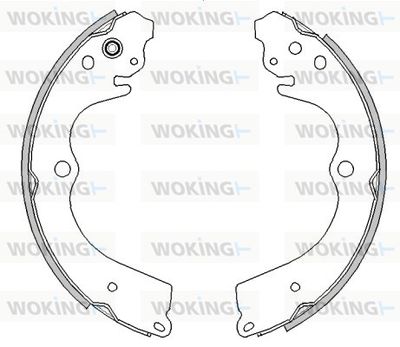 Z454500 WOKING Комплект тормозных колодок