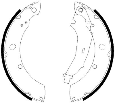 8DA355051311 HELLA PAGID Комплект тормозных колодок