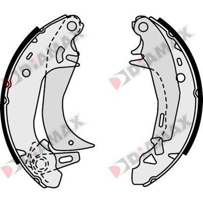N01080 DIAMAX Комплект тормозных колодок