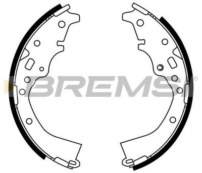 GF0959 BREMSI Комплект тормозных колодок