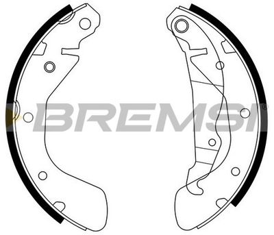 GF0354 BREMSI Комплект тормозных колодок