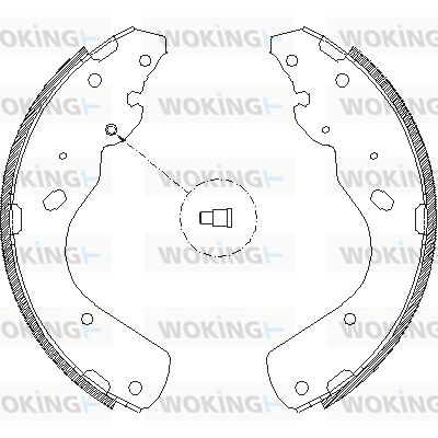 Z417500 WOKING Комплект тормозных колодок