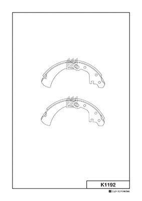 K1192 MK Kashiyama Комплект тормозных колодок
