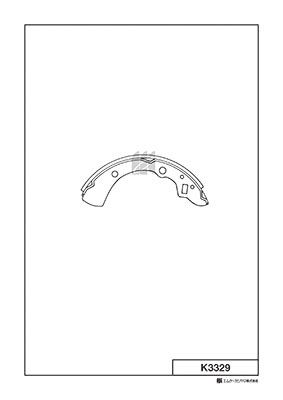 K3329 MK Kashiyama Комплект тормозных колодок